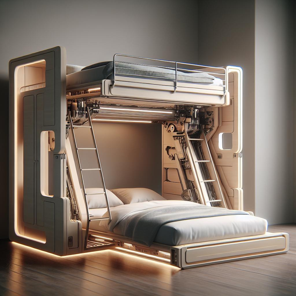 Двухъярусная кровать-трансформер: практичное решение для экономии пространства